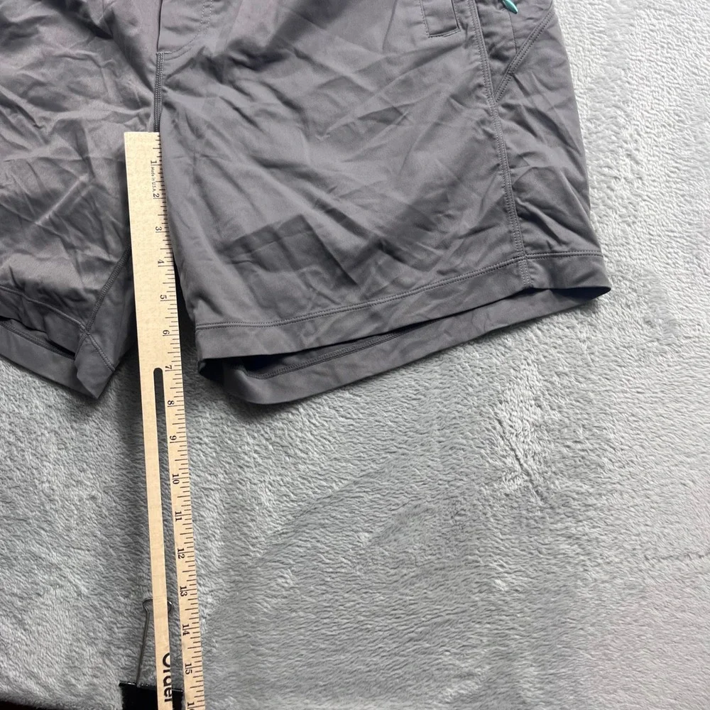 Birddogs Classic Boom Gym Shorts Grey Orange Liner Mens Large L 7 Inch Inseam